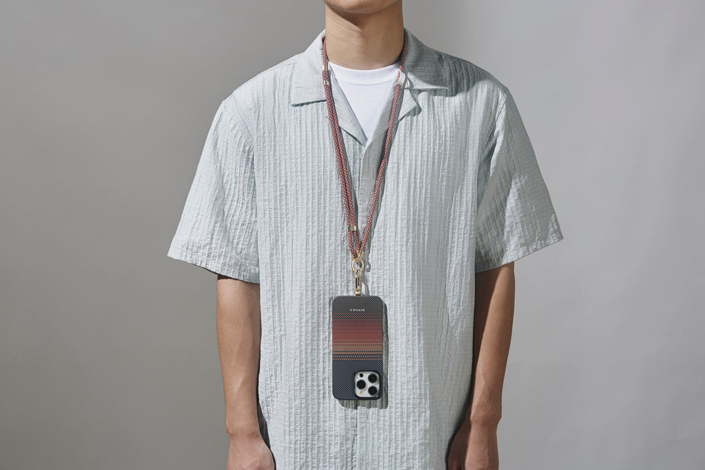 1 to 3 Phone Strap - Bonfire Red