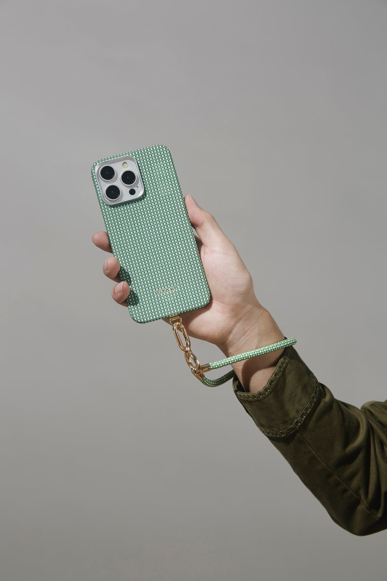 1 to 3 Phone Strap - Forest Green