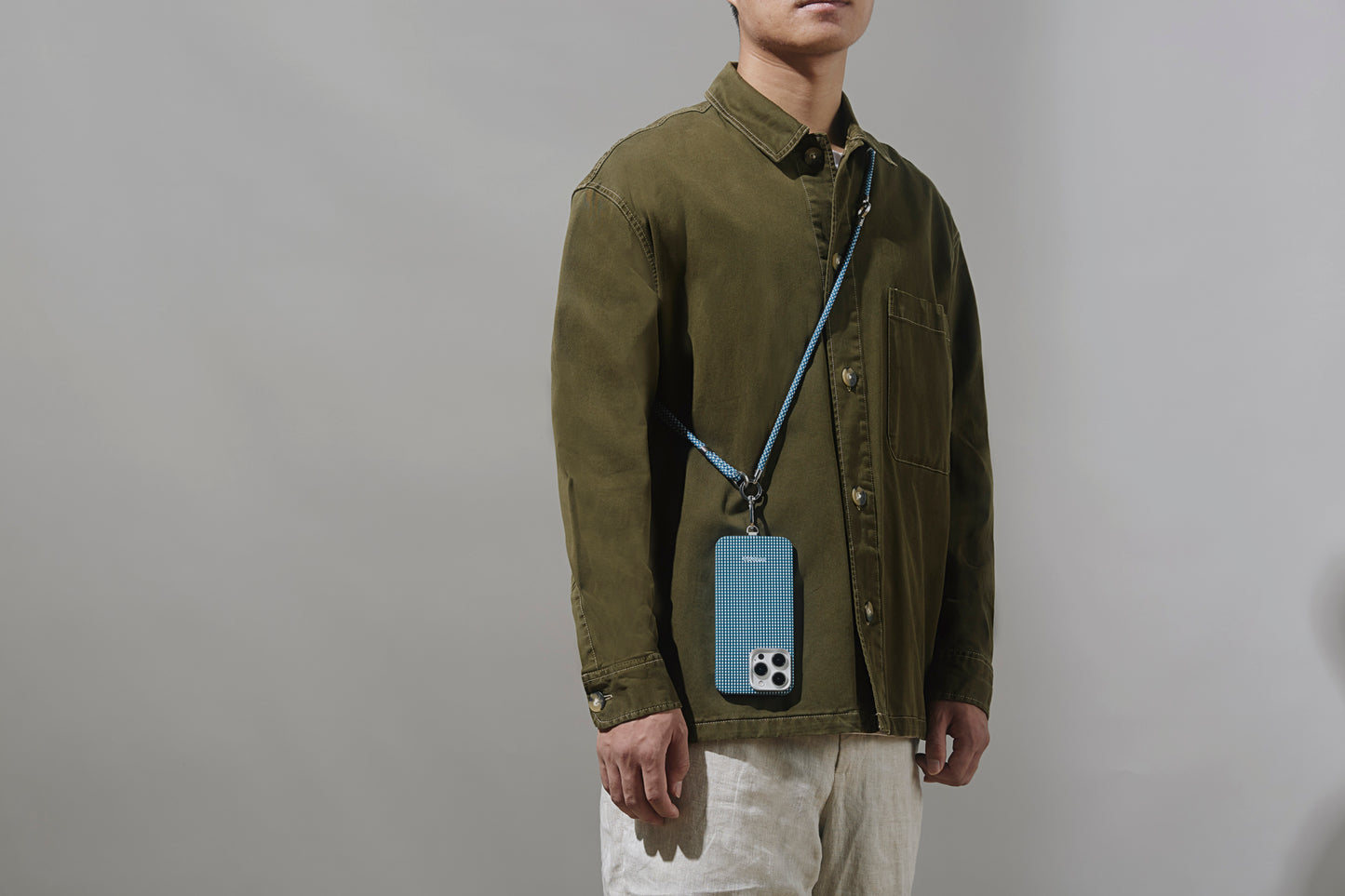 1 to 3 Phone Strap - Ocean Blue