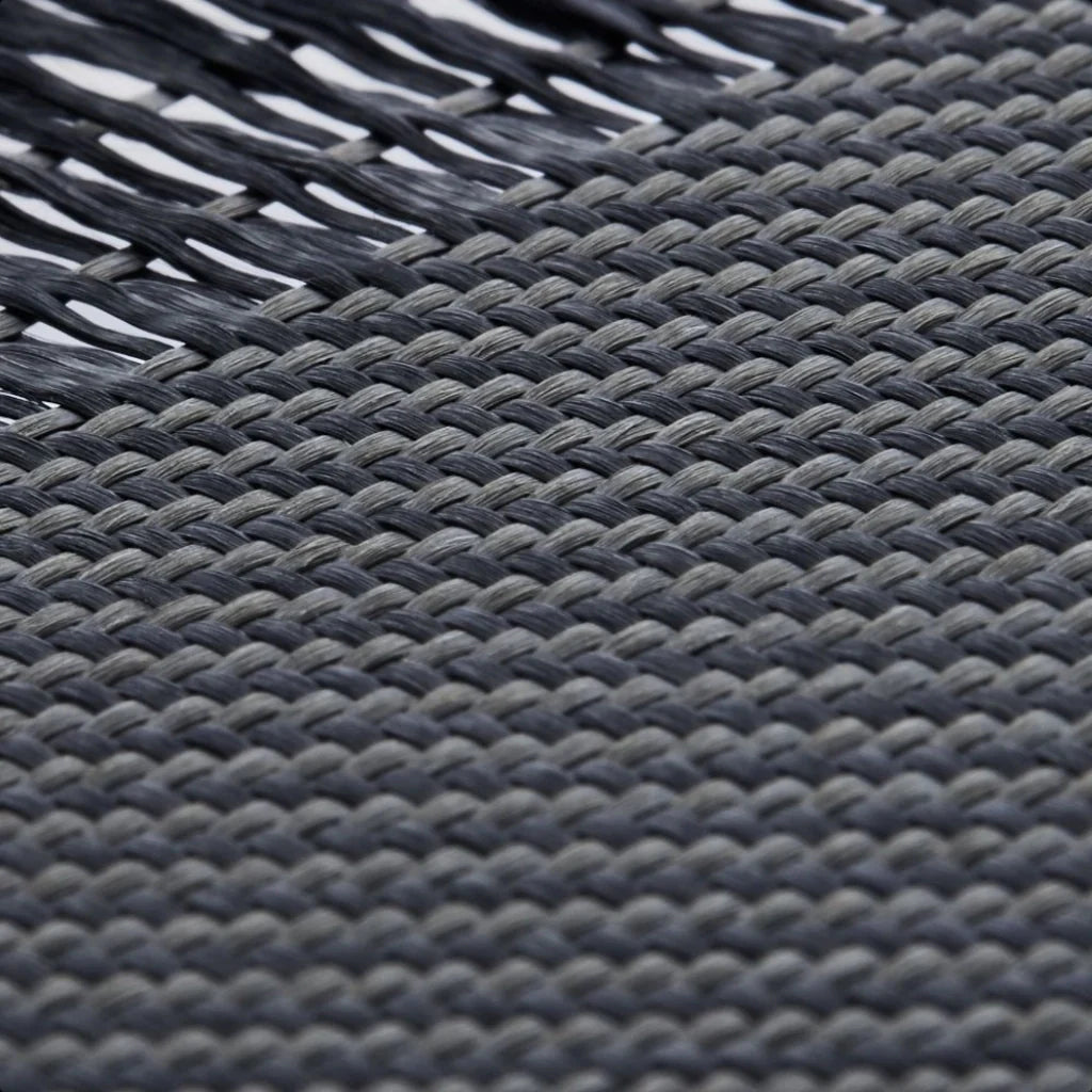 Black & Grey Ultra Slim- Tactile Woven Case for iPhone 16 Plus