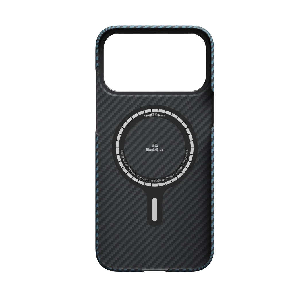 1500D Black/Blue (Twill) (PitaTap™)-iPhone 17 Pro Ultra-Slim Case