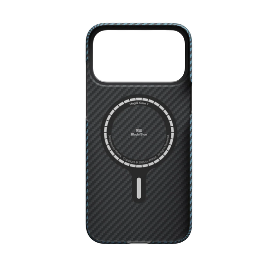 1500D Black/Blue (Twill) (PitaTap™)-iPhone 17 Pro Max Ultra-Slim Case