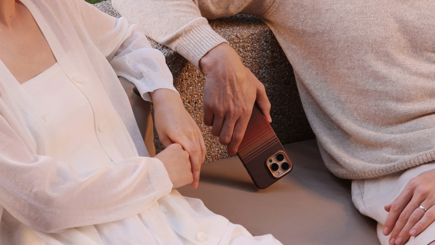 Magnetic Woven Wallet-Sunset