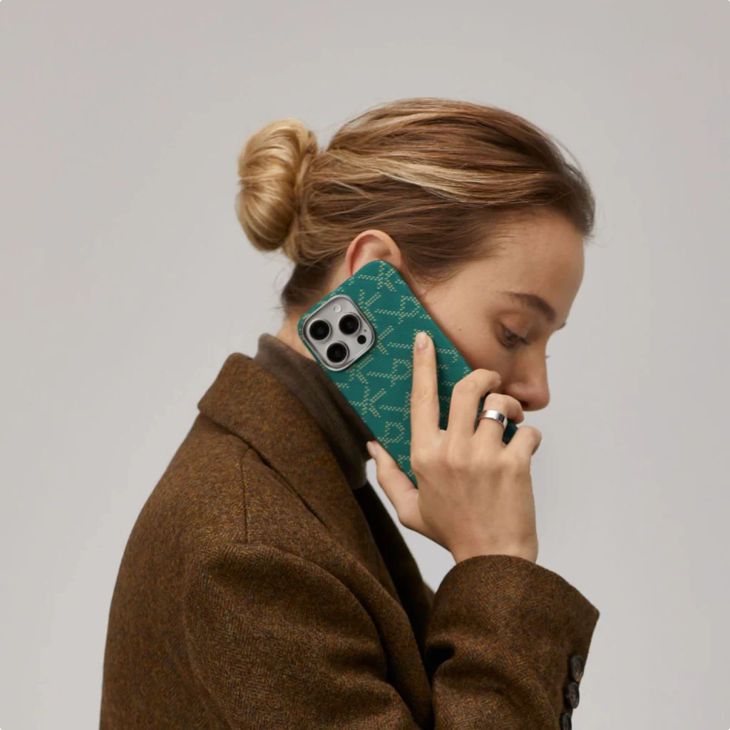 MONOGRAM Ultra Slim - Green & Gold Case for iPhone 16 Pro