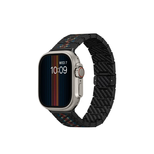 Rhapsody Version Carbon Fiber Watch Band  For Apple Watch