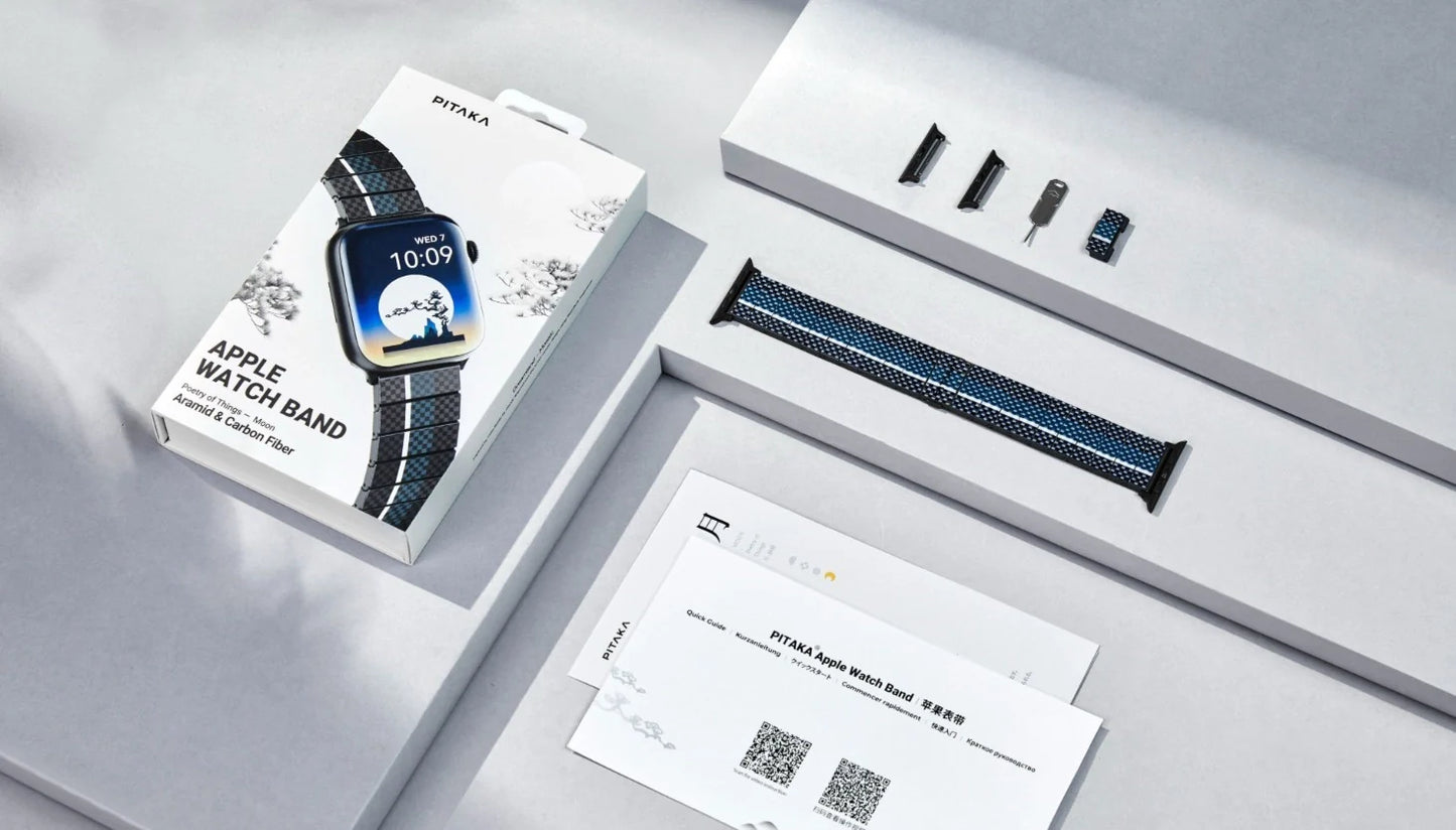 POETRY OF THINGS  ChromaCarbon -for Apple Watch Band