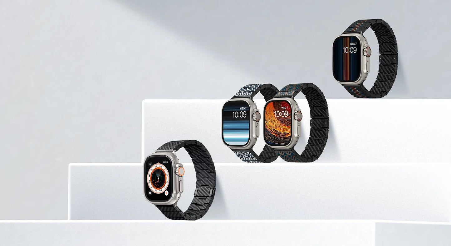 POETRY OF THINGS  ChromaCarbon -for Apple Watch Band