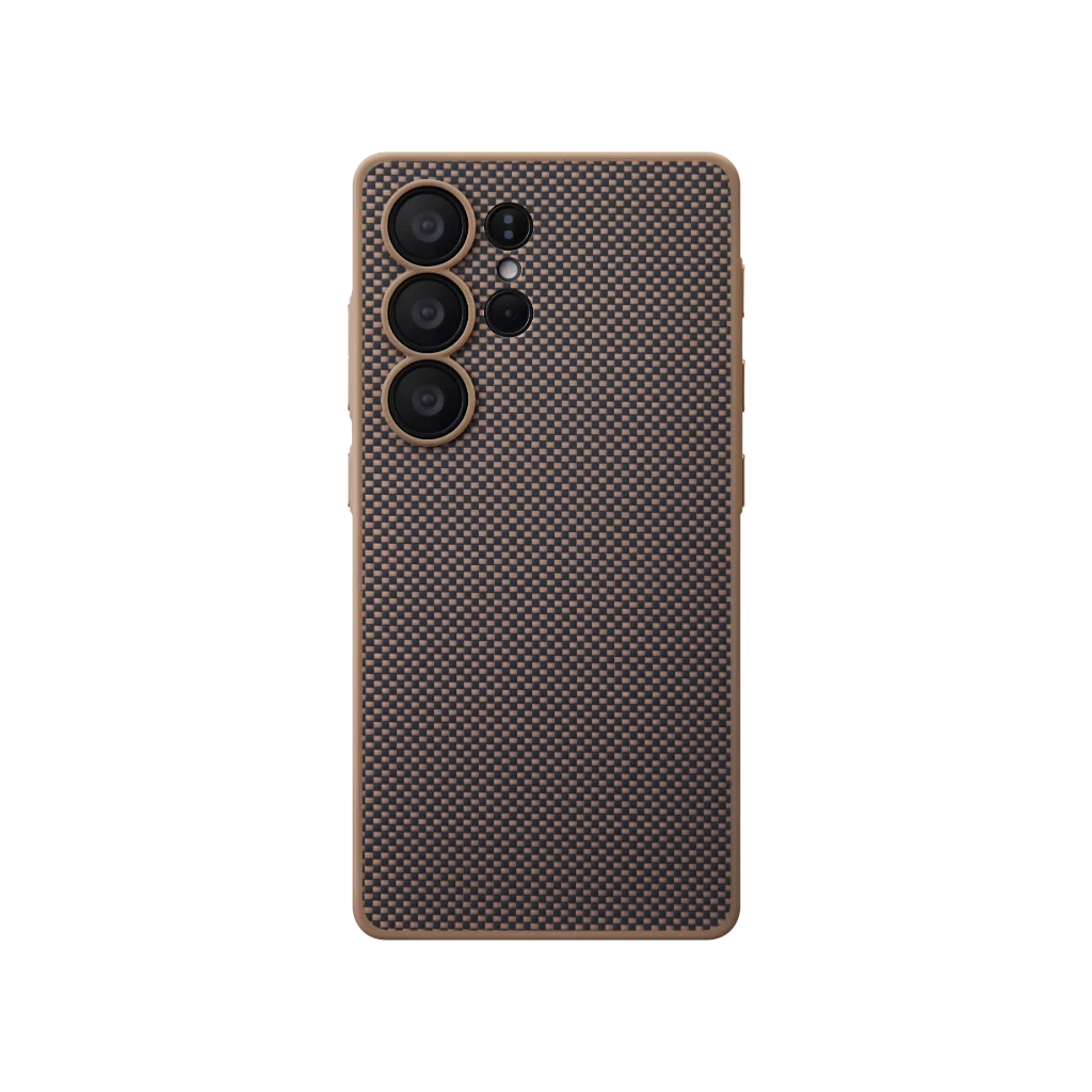 PinButton - Black/Gold Case for Samsung Galaxy S25 Ultra