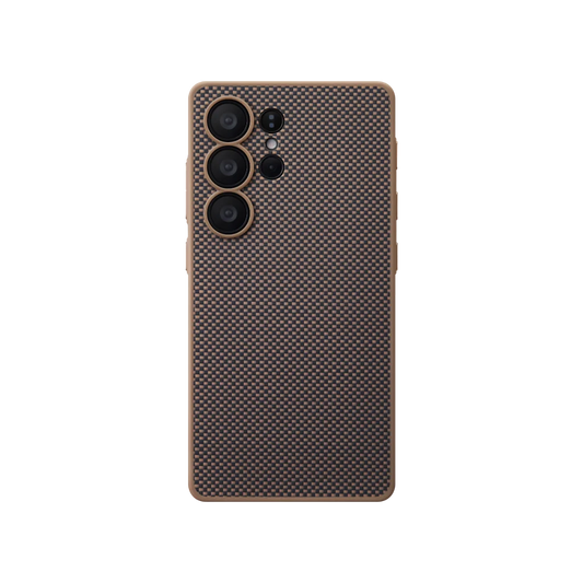 PinButton - Black/Gold Case for Samsung Galaxy S25 Ultra