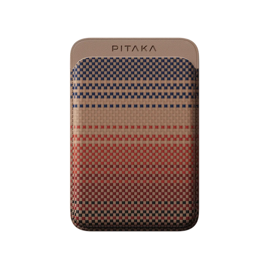Magnetic Woven Wallet-Sunset