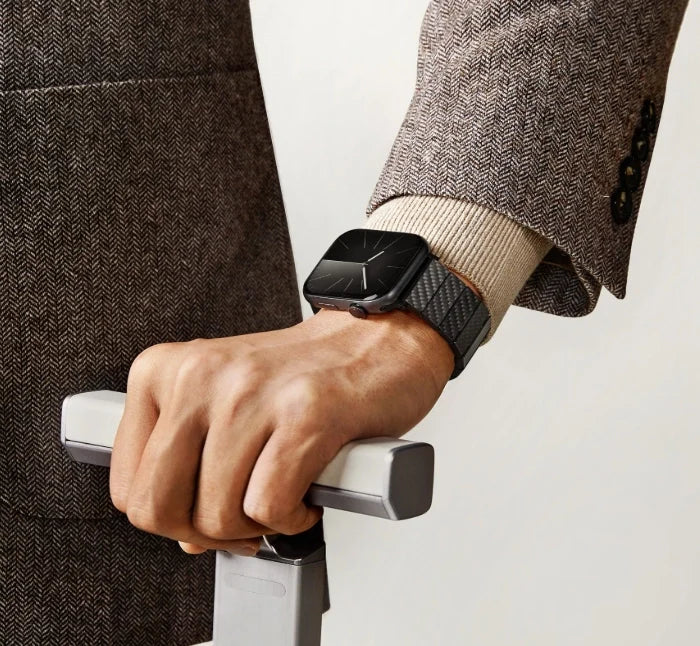 Retro Carbon Fiber Watch Band For Apple Watch