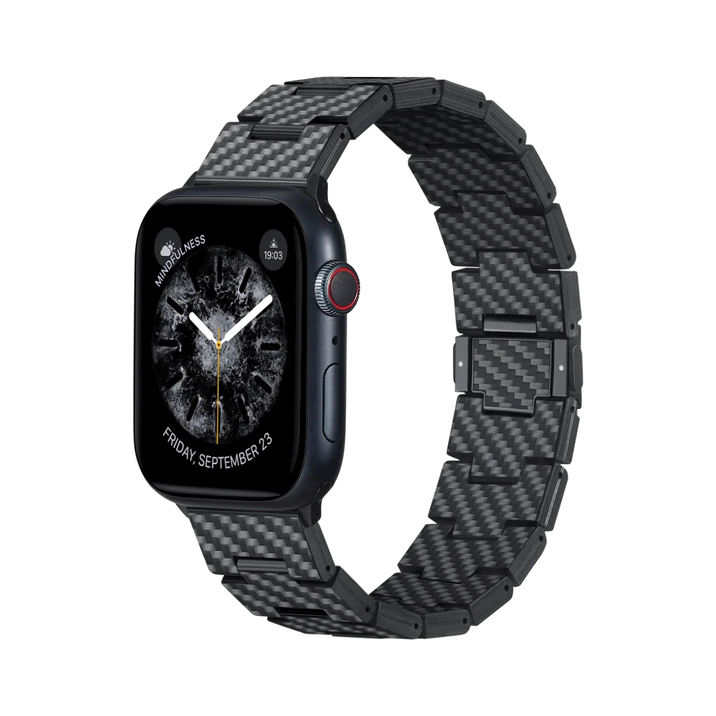 Retro Carbon Fiber Watch Band For Apple Watch