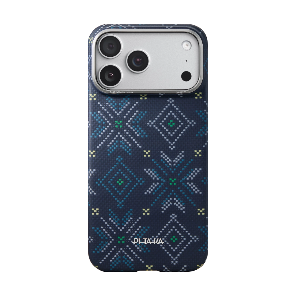 Threads of Winter -Blue Case per iP 17ProMax