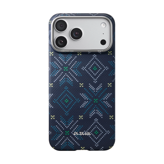 Threads of Winter -Blue Case per iP 17ProMax