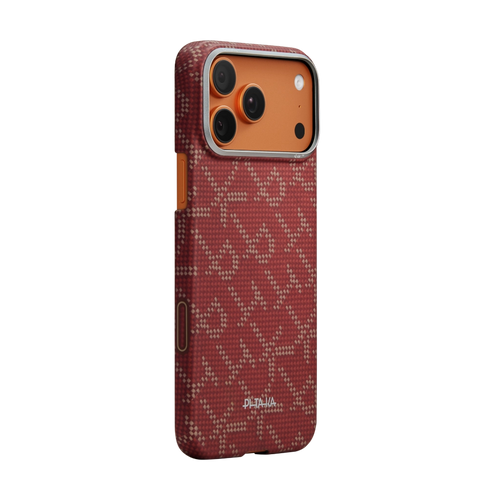 MONOGRAM Ultra Slim - Red & Gold Case for iPhone 17ProMax
