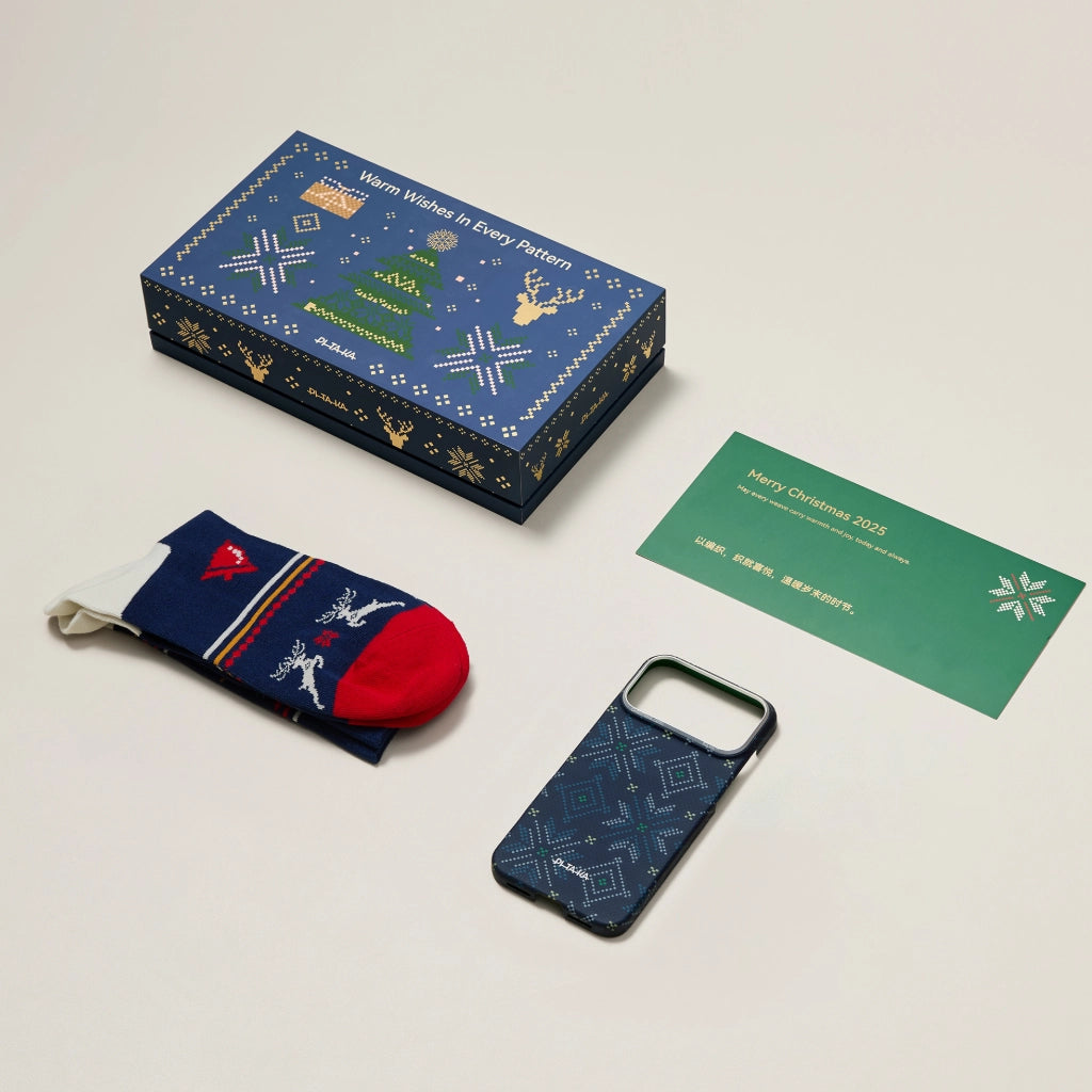 Threads of Winter -Blue Case per iP 17ProMax