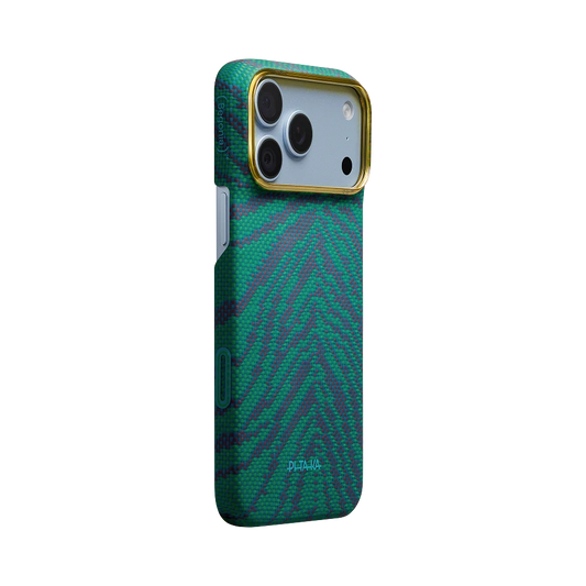 iPhone 18 Pro Edge Case  Tidal Blue (PitaTap™)