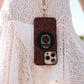 MONOGRAM Ultra Slim  - Red & Gold Case + Magnet Ring Stand