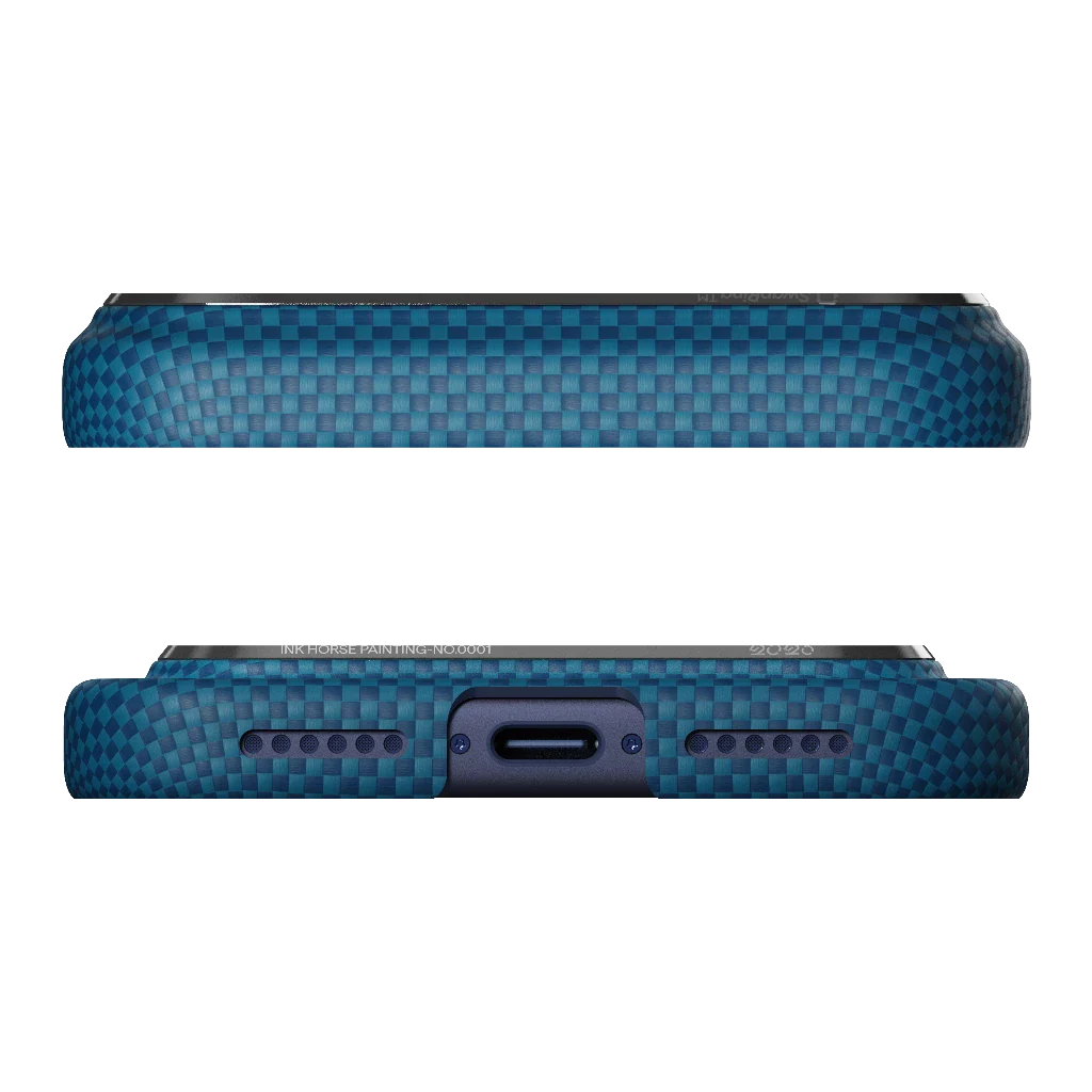 iPhone 17 ProMax PITAKA Azure Green (PitaTap™)