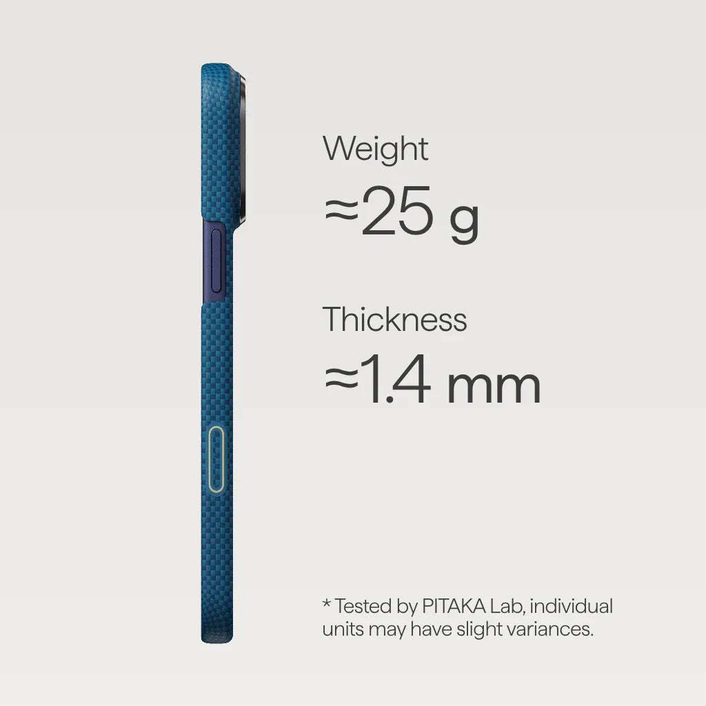 iPhone 17 ProMax PITAKA Azure Green (PitaTap™)