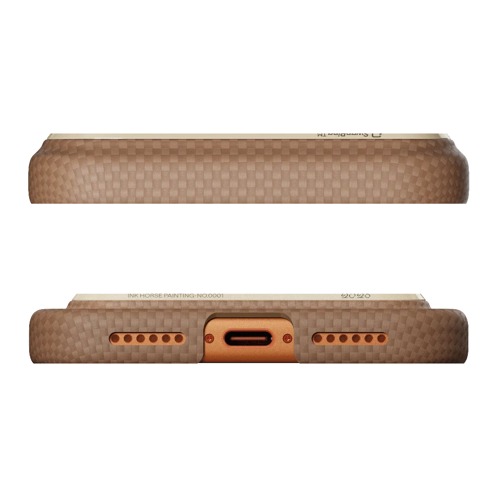 iPhone 17 ProMax PITAKA Gold & Jade (PitaTap™)
