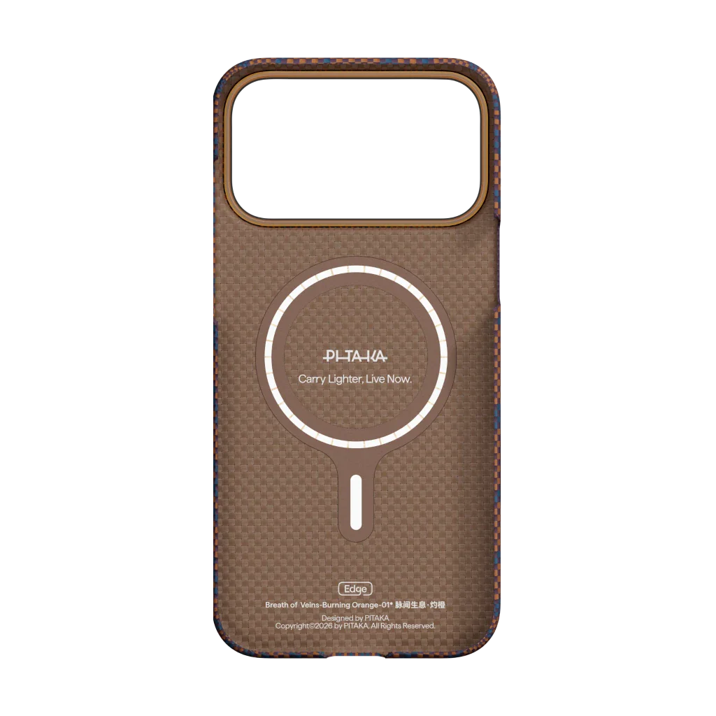 iPhone 17 Pro Edge Case Burning Orange (PitaTap™)
