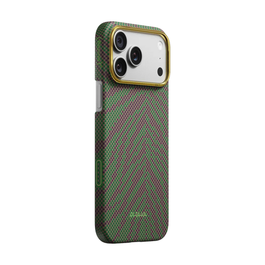 iPhone 17 ProMax PITAKA Edge Case – Sprout Surge (PitaTap™)