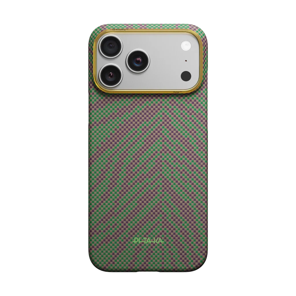 iPhone 17 ProMax PITAKA Edge Case – Sprout Surge (PitaTap™)