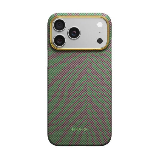 iPhone 17 ProMax PITAKA Edge Case – Sprout Surge (PitaTap™)