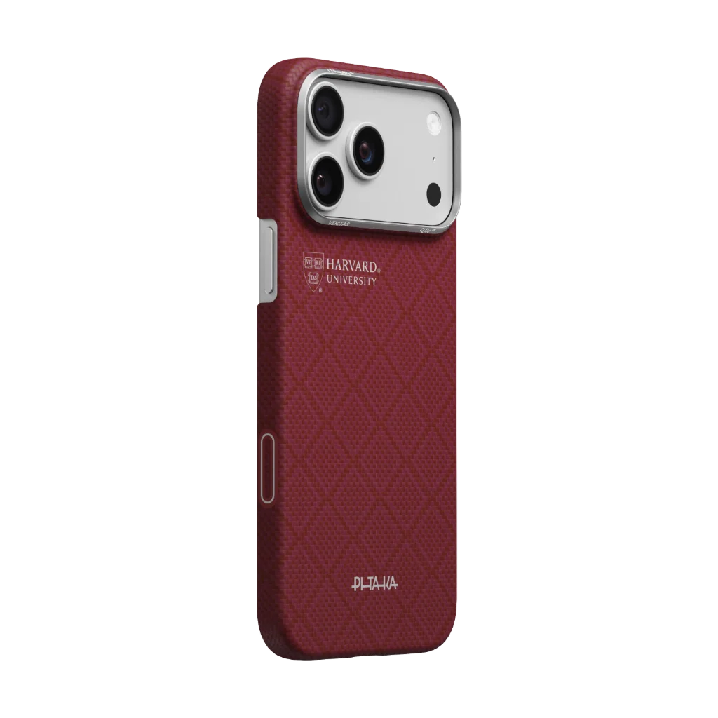 iPhone 17 Pro Edge Case Harvard Crimson (PitaTap™)
