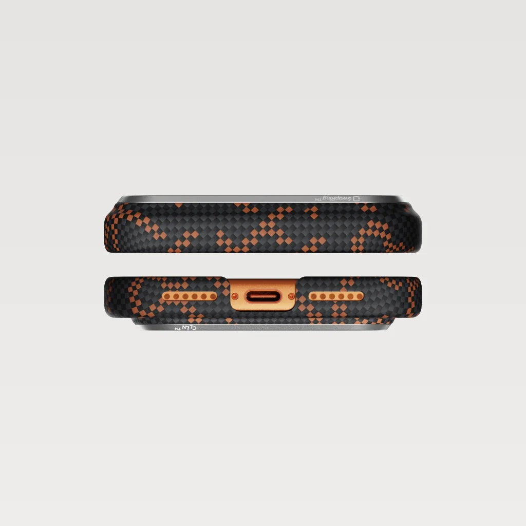 iPhone 17 Pro Max Ultra-Slim Case Leaping - Orange Black