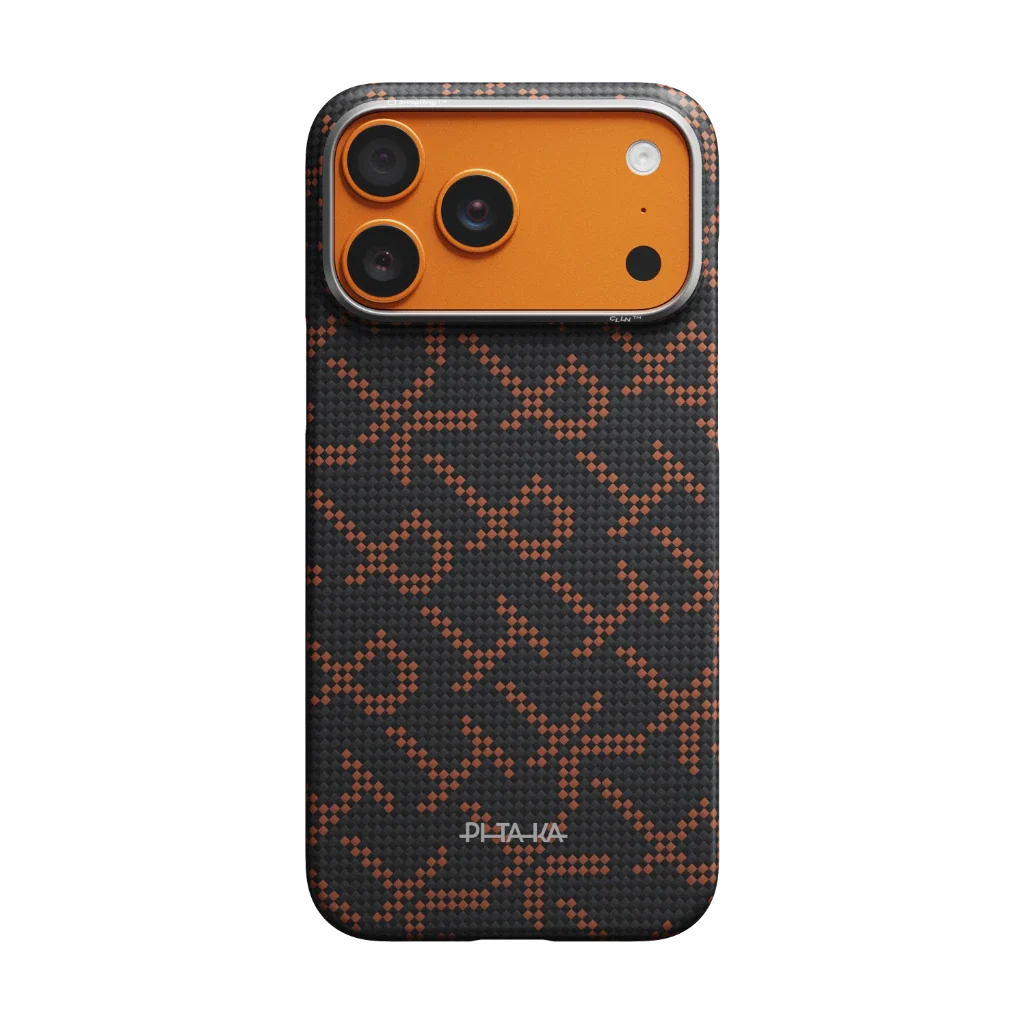 iPhone 17 Pro Max Ultra-Slim Case Leaping - Orange Black