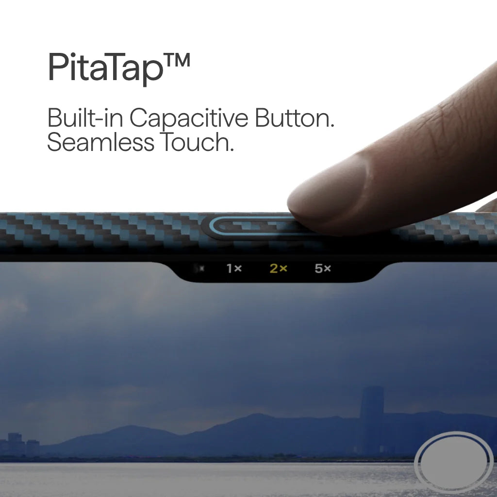 1500D Black/Blue (Twill) (PitaTap™)-iPhone 17 Pro Ultra-Slim Case