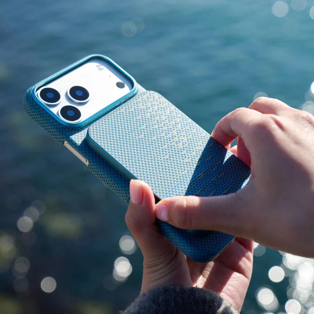 Aramid Fiber Magnetic Power Bank - Lucid Blue