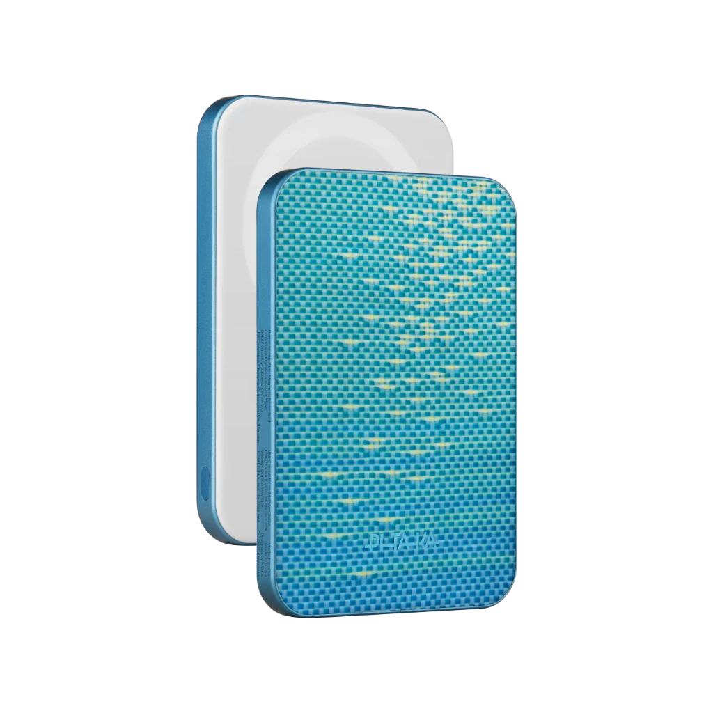 Aramid Fiber Magnetic Power Bank - Lucid Blue
