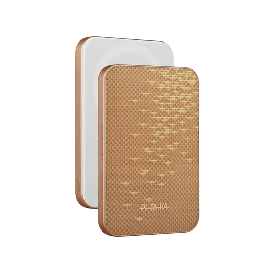 Aramid Fiber Magnetic Power Bank - Golden Glint